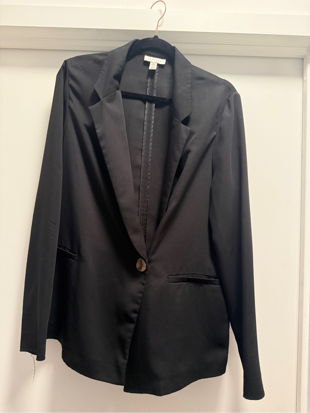 Topshop Black Single-Button Women's Blazer